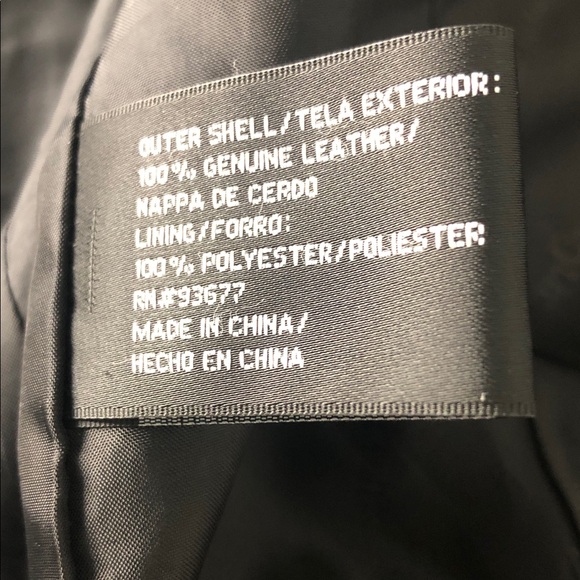 EAST 5th LEATHER COAT EUC - Picture 6 of 9